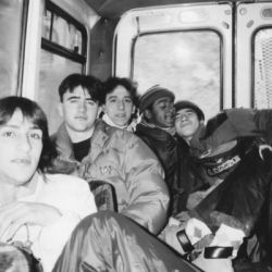 Schweilzer Alain, Chayah Habib, Selles Alain, Casta Cyril, Francesconi Aldo 1990 Alpes