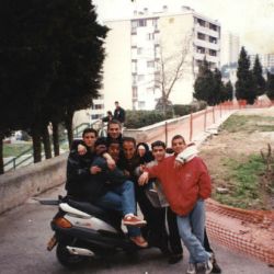 Kasmi Malek, Francescoli Patrice, Papy, Frédérique, Francesconi Fabrice, Pin's, Chayah Habib 1997 Plateau