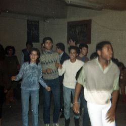 Marie-Joseph Christian, Benchoudar Linda, Touhami Fatima, Abidat Abed, Levasseur dédé, Diméglio,  1981 Local des jeunes